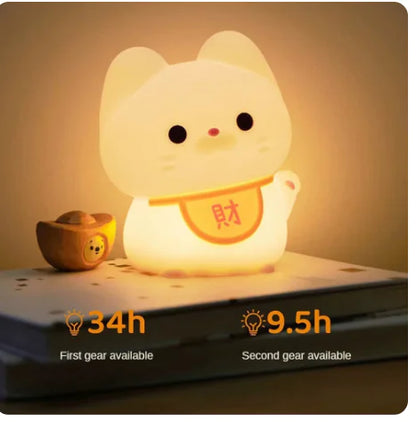 Cat Night Light Touch Lamp