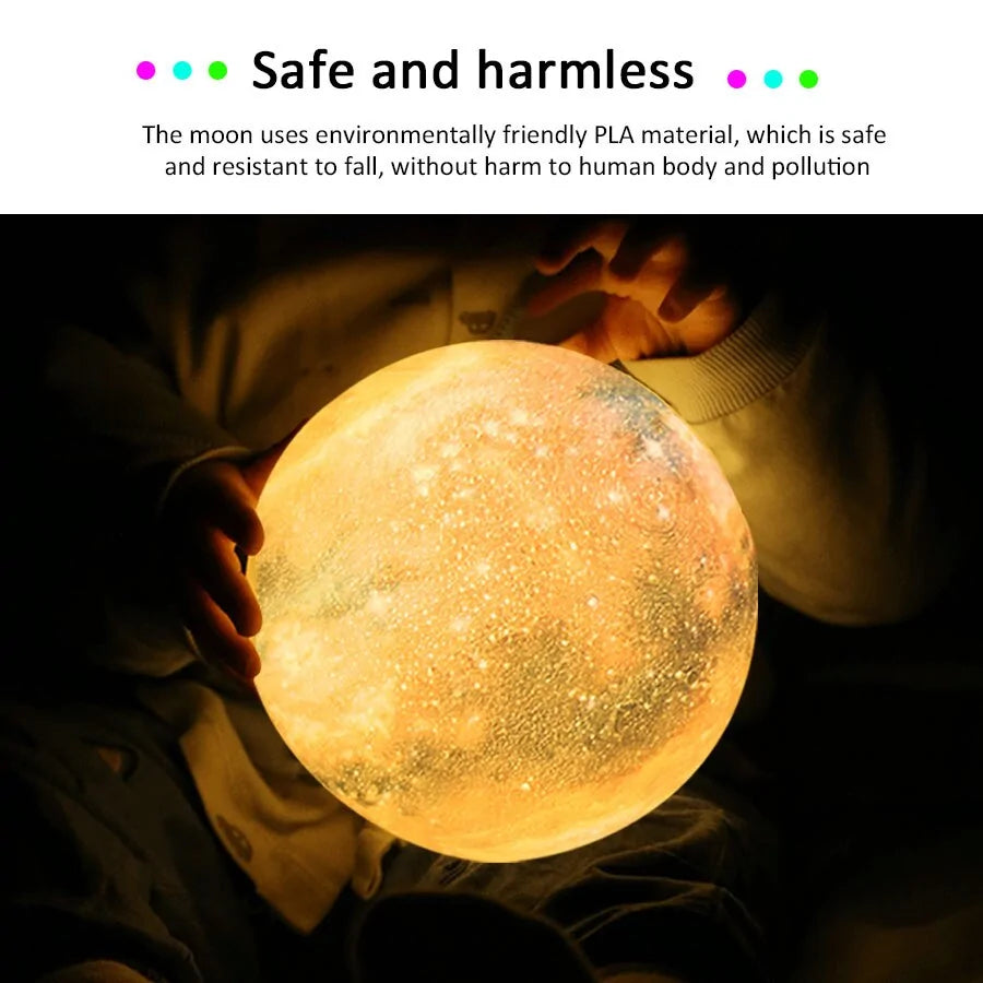 Rechargeable Moon Night Light